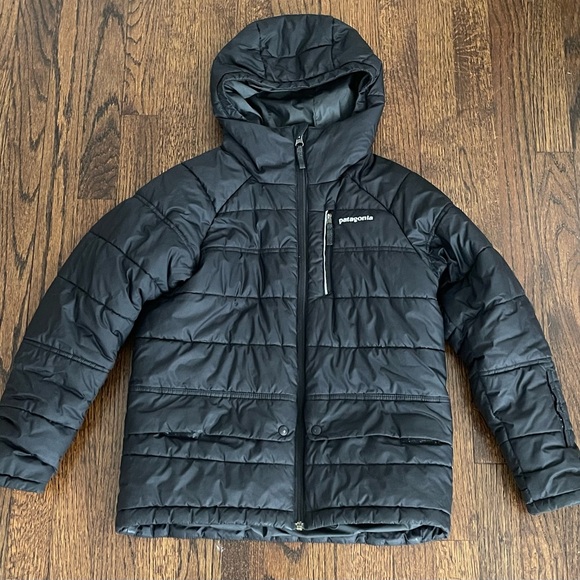 Patagonia Kids Black Puffer Jacket - Size 10/Medium - Picture 1 of 5